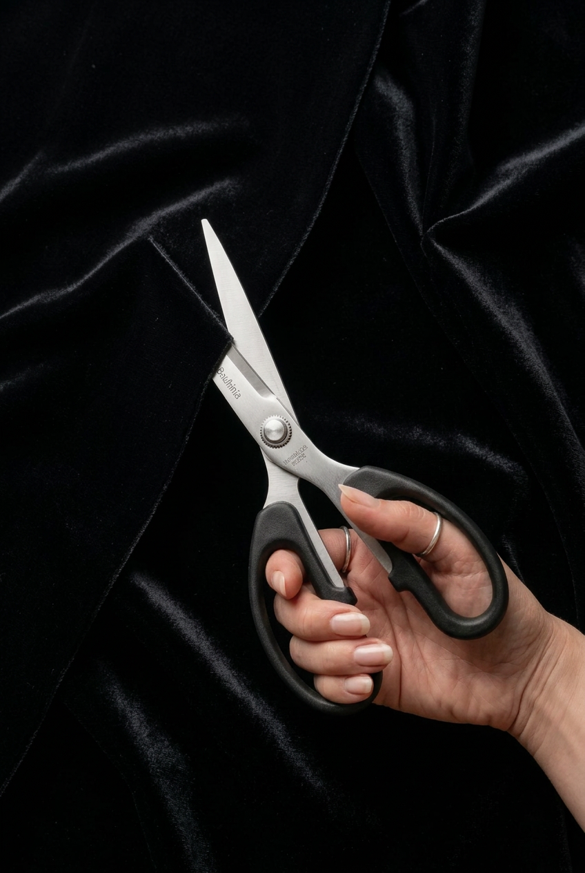 Scissors high quality stainless steel black handle