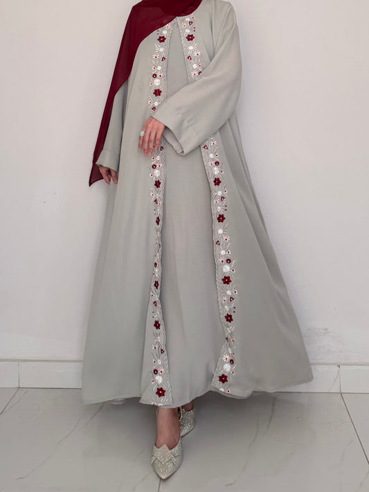 Primrose - Floral Abaya soft fabric