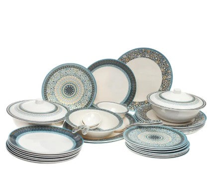 Dinner Set Blue Mosaic