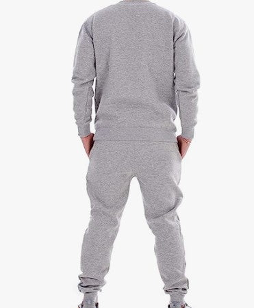 Men Tracksuit grey with pocket sophisticated grey elastic waistband