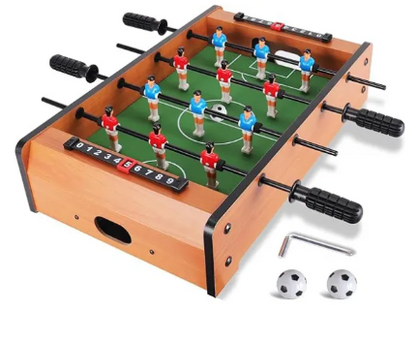 Best Wooden Mini Hand Football Board Game, Indoor Sports Foosball Pati Set 6 Rods, Premium Durable Table Soccer Game , Portable Wooden Football Board For Kids , Interactive Family Indoor Game , Classic Hand Football Table Game , Best Birthday Gift For B
