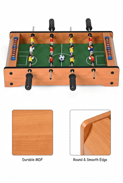 Best Wooden Mini Hand Football Board Game, Indoor Sports Foosball Pati Set 6 Rods, Premium Durable Table Soccer Game , Portable Wooden Football Board For Kids , Interactive Family Indoor Game , Classic Hand Football Table Game , Best Birthday Gift For B
