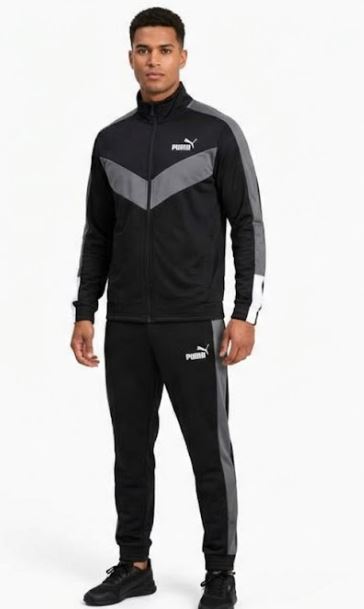Men Puma Black Tracksuit