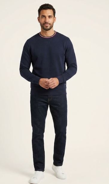 Men Fleece Blend Sweatshirt