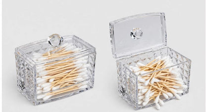 Crystal Diamond Cotton Bud Box