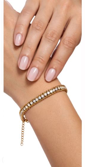 Gold Cuban Braclet with Single Line Lobster Clasp 6mm Width