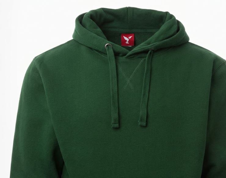 Polyster Fleece Blend Green Man Hoodie