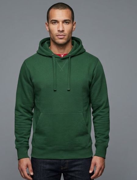 Polyster Fleece Blend Green Man Hoodie