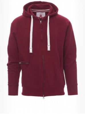 Polyster Fleece Blend Maroon Man Hood With White Drawstrings