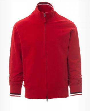 Solid Red Full Zip Track Jacket