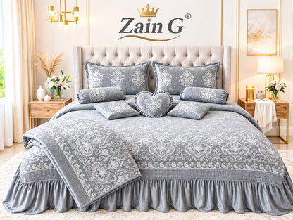 Bridal sets 9 PICES with collting malai original velvt
