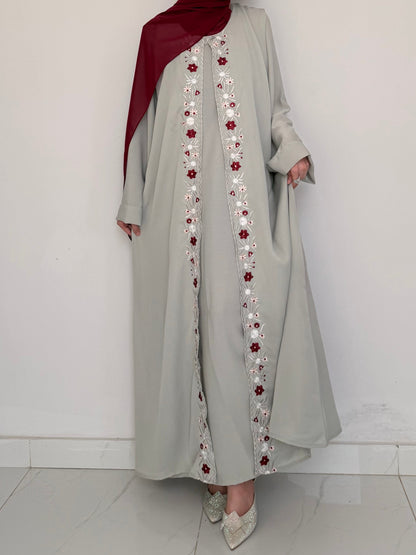Primrose - Floral Abaya soft fabric