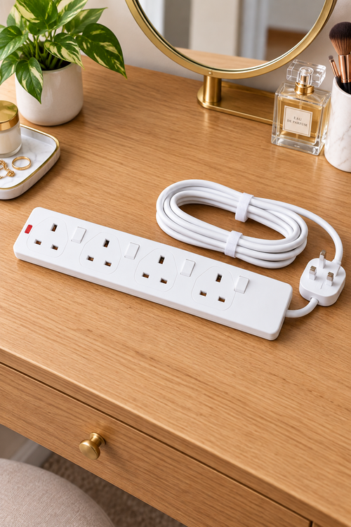 4in1 extension lead with UK plug