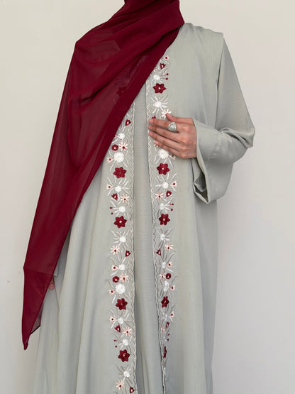 Primrose - Floral Abaya soft fabric