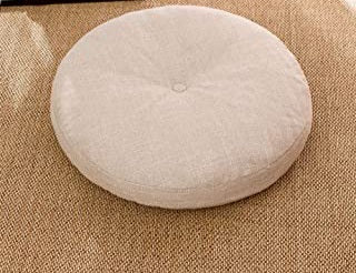 Round cushion floor sitting 80cm round with button in the middle