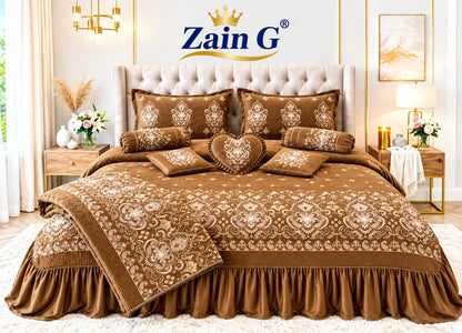 Bridal sets 9 PICES with collting malai original velvt