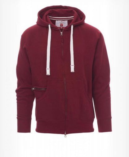 Portland men's full-zip hooded sweatshirt in Multicoloured